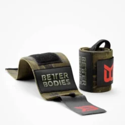 Better Bodies Camo Wrist Wraps, dark green camo