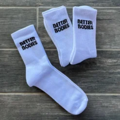 Better Bodies Crew Socks 3-pack, White