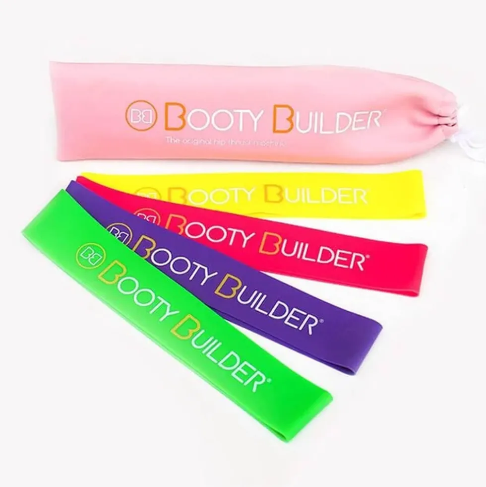 Booty Builder Mini Bands, Pink, 4-pack