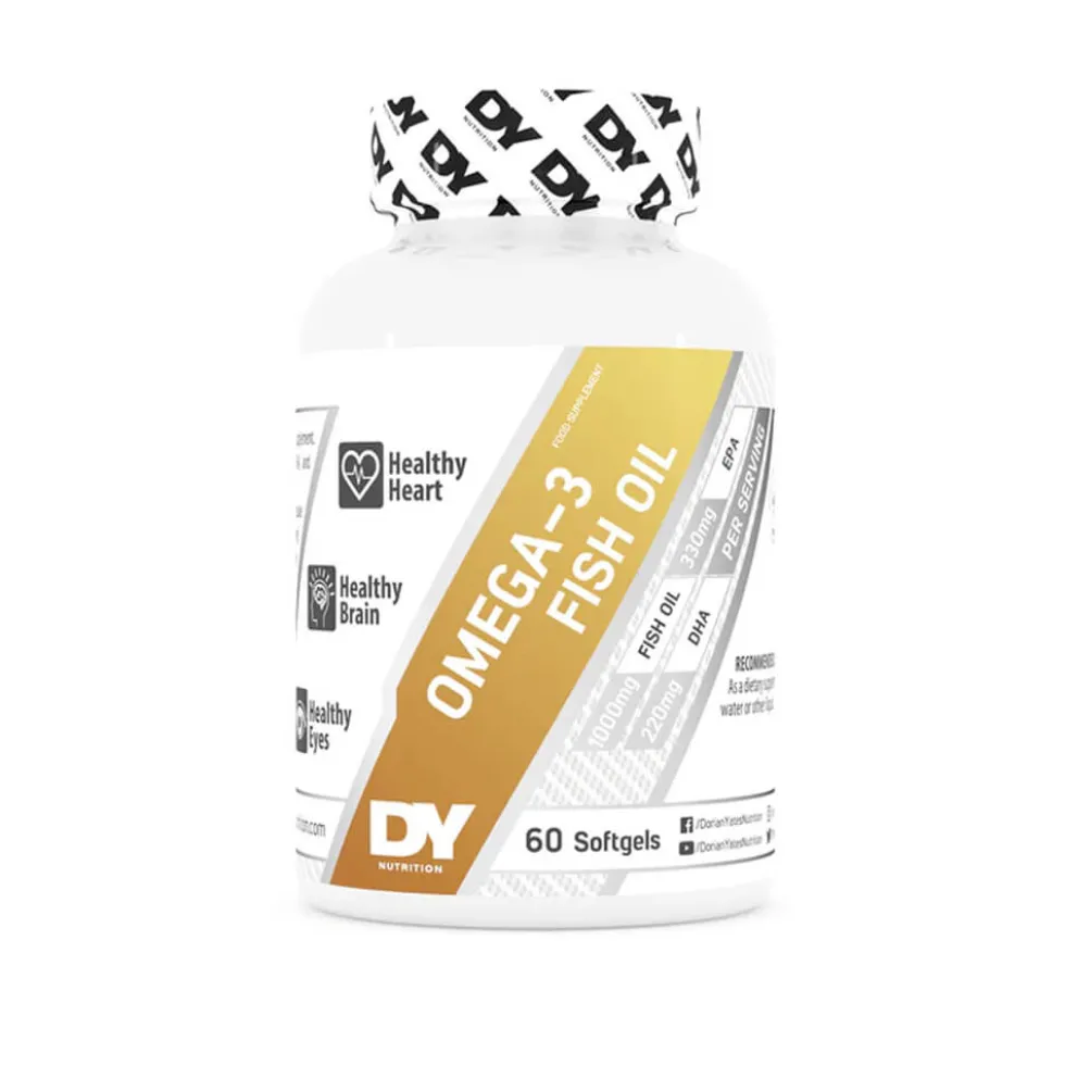 DY Nutrition Omega 3 Fish Oil, 60 caps