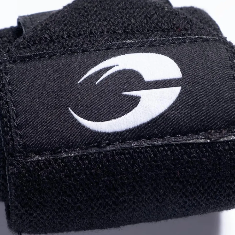 GASP Hardcore Wrist Wraps 18 inch, black/white