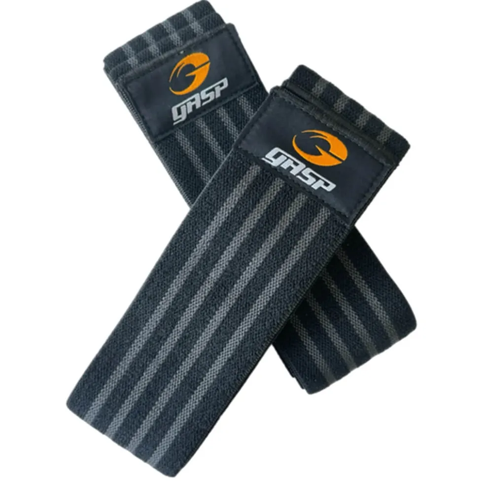 GASP Knee Wraps, Black/Grey