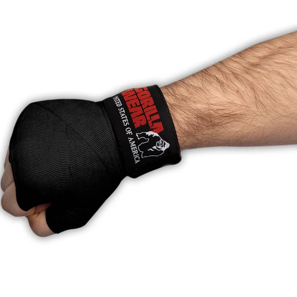 Gorilla Wear Boxing Hand Wraps, black - 2,5 m