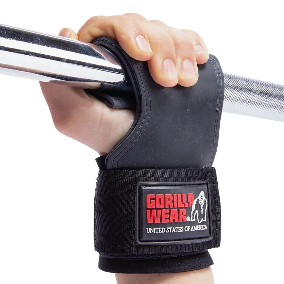 Gorilla Wear Gear Lifting Grips, black