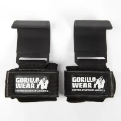 Gorilla Wear Weight Lifting Hooks, black/white