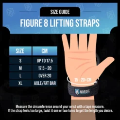 Nordic Training Gear Figure 8 Straps, blå sömmar