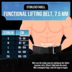 Nordic Training Gear Functional Lifting Belt, 7,5 mm