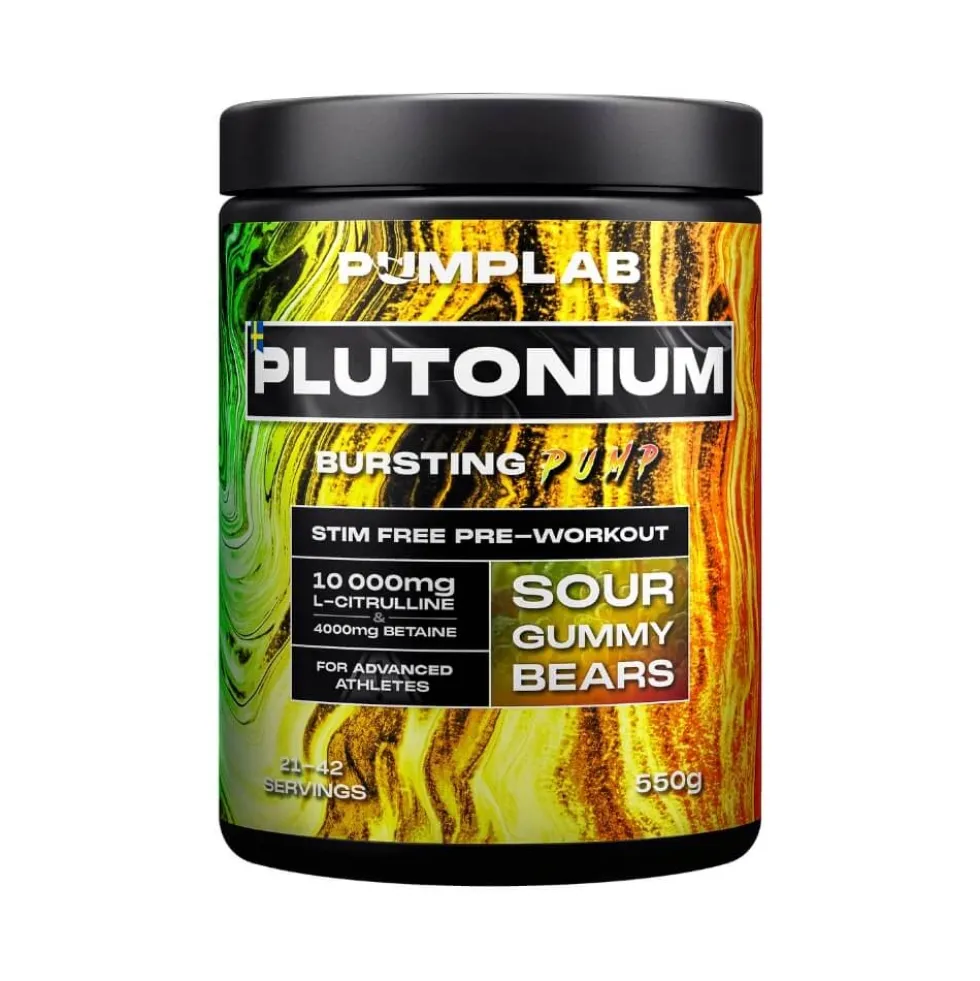 PumpLab PLUTONIUM - Stim Free PWO, 550 g