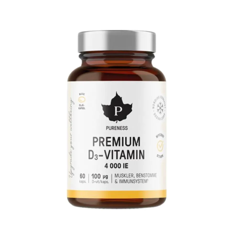 Pureness Premium D-vitamin 4000 IE, 60 caps