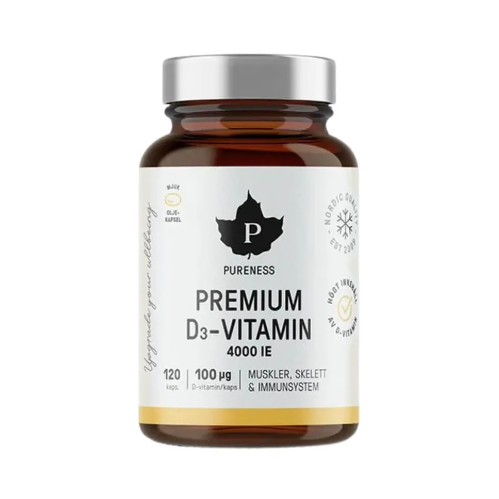 Pureness Premium D-vitamin 4000 IE, 120 caps