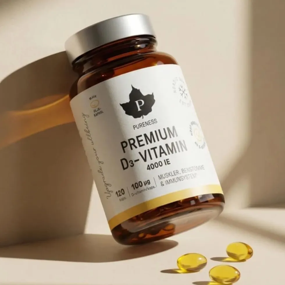 Pureness Premium D-vitamin 4000 IE, 120 caps