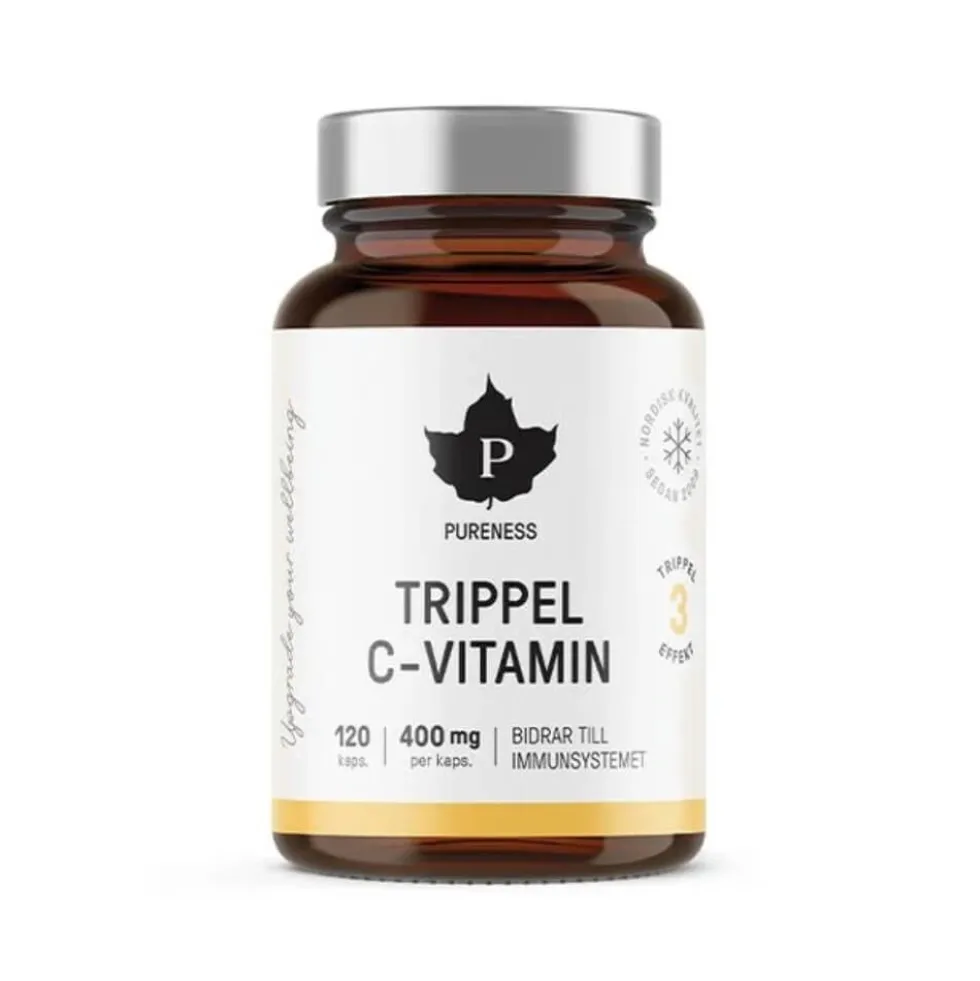 Pureness Trippel C-vitamin, 120 caps