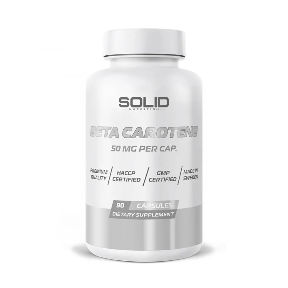 SOLID Nutrition Beta Carotene, 90 caps