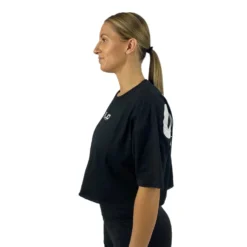 SOLID Nutrition Cropped Tee, black/white
