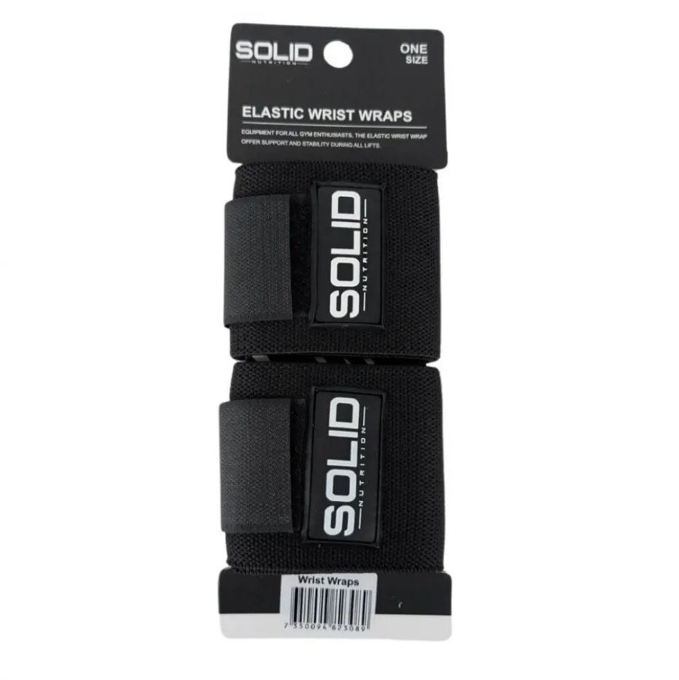 SOLID Nutrition Elastic Wrist Wraps