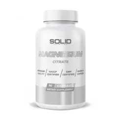 SOLID Nutrition Magnesium Citrate, 90 caps