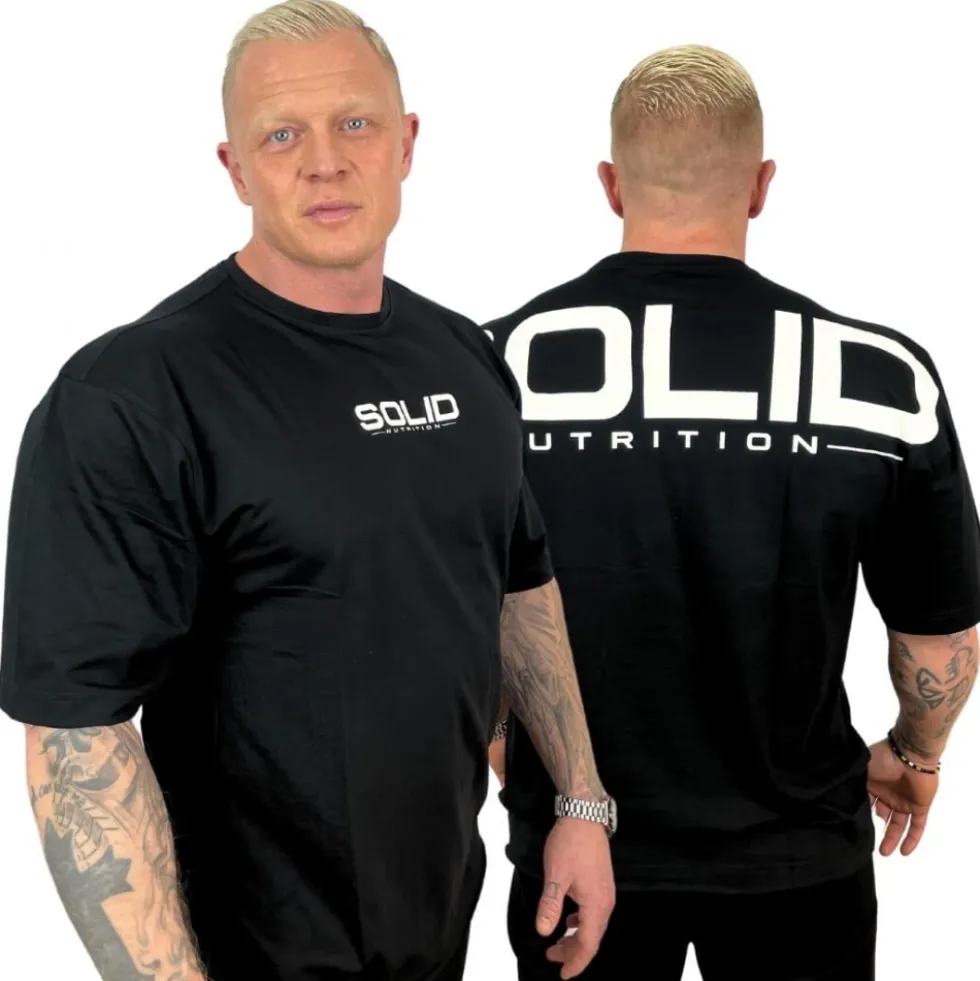 SOLID Nutrition Oversized Tee, black
