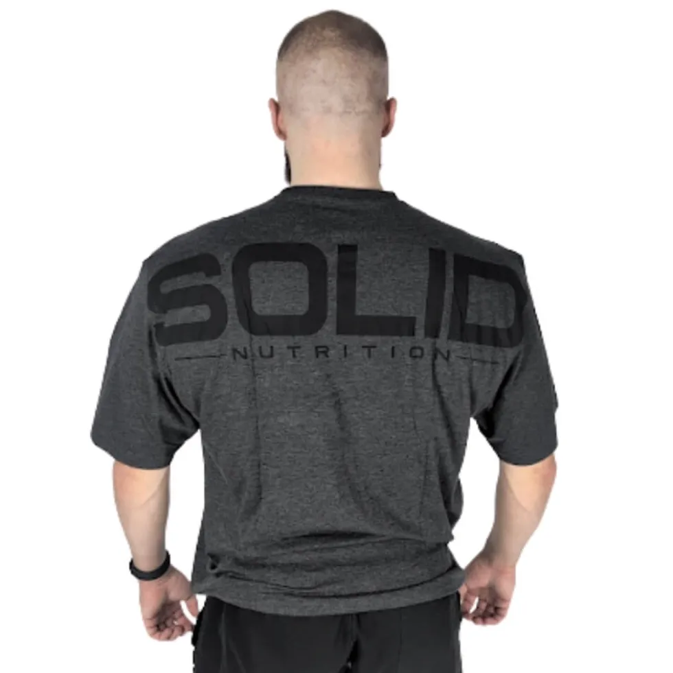 SOLID Nutrition Oversized Tee, dark grey melange