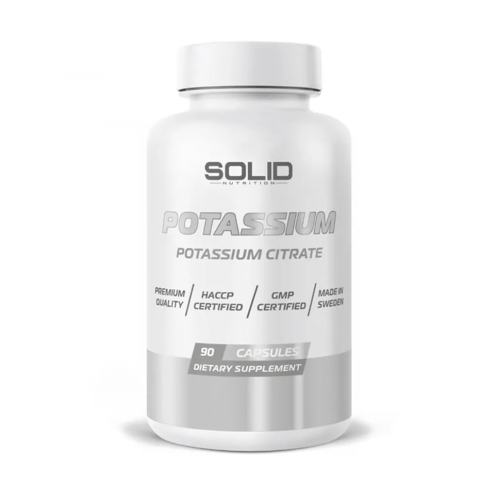 SOLID Nutrition Potassium, 90 caps