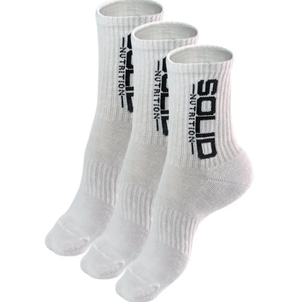 SOLID Nutrition Socks, 3-pack, White