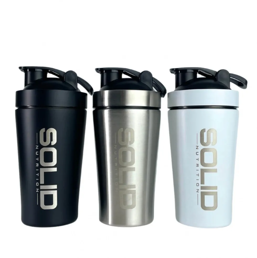 SOLID Nutrition Stainless Steel Shaker, 500 ml