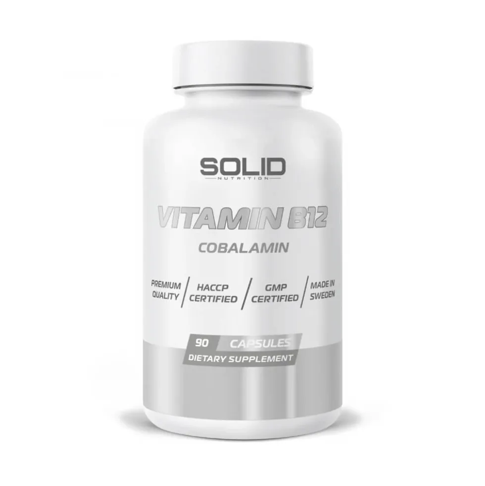 SOLID Nutrition Vitamin B12, 90 caps