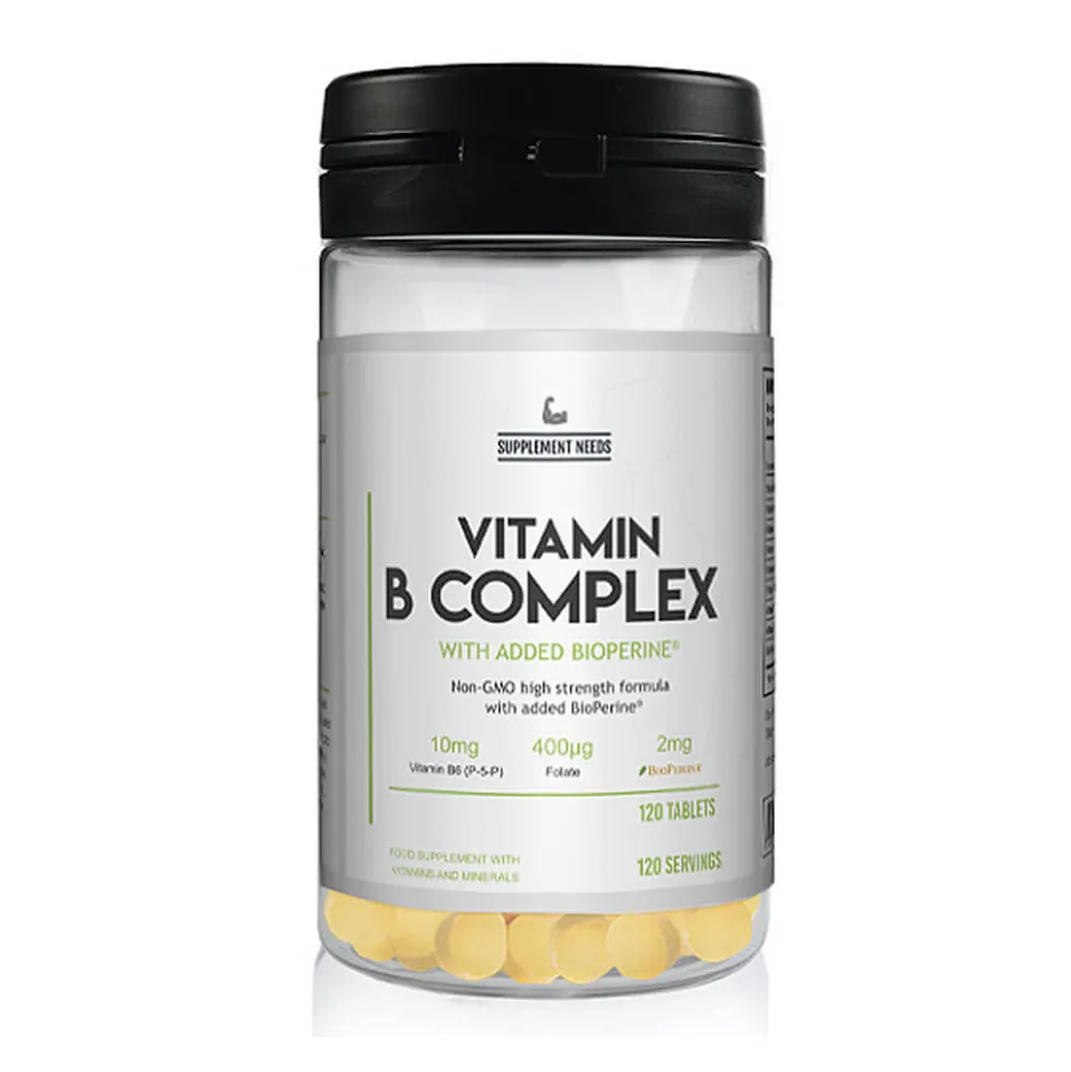 Supplement Needs Advanced Vitamin B Complex, 120 tabs