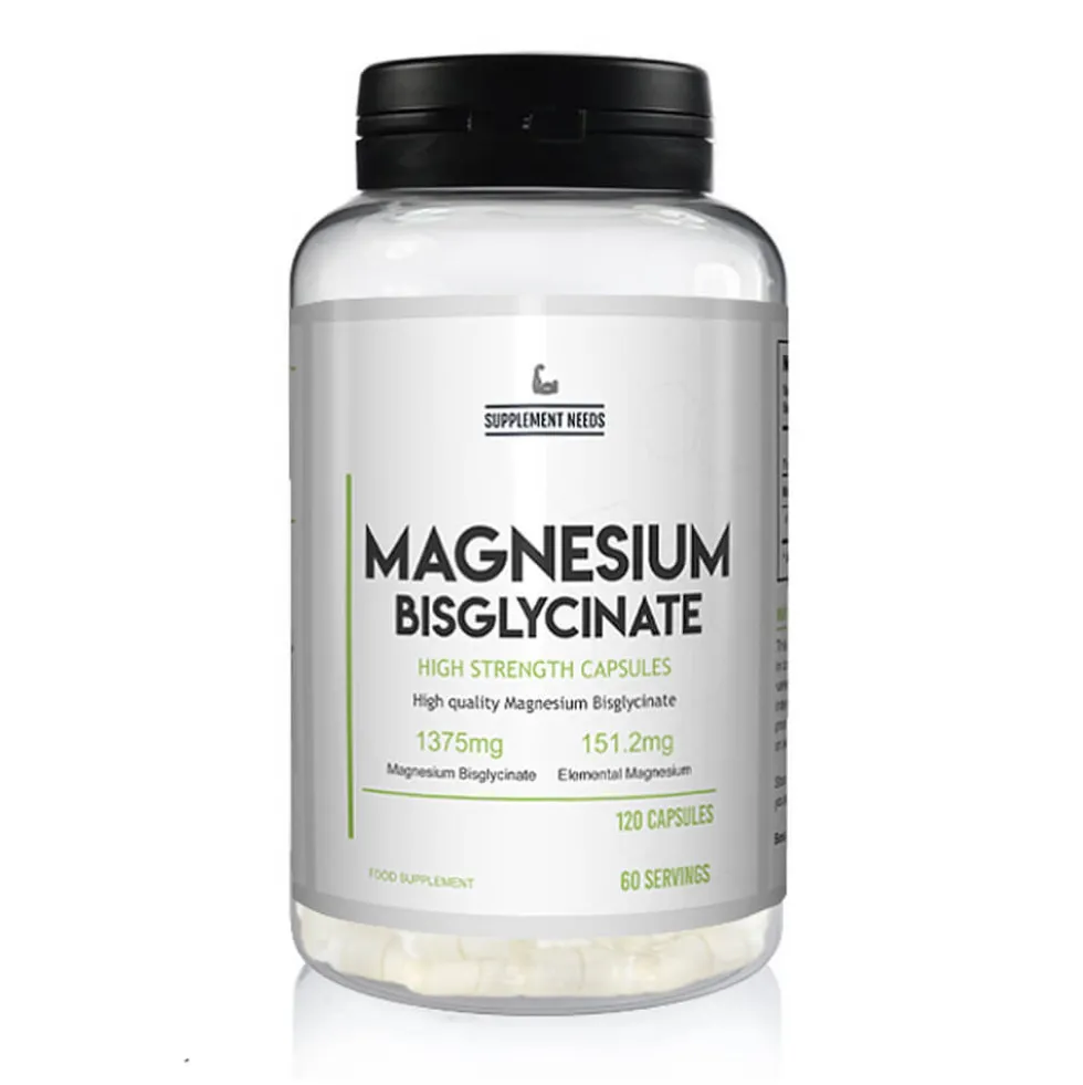 Supplement Needs Magnesium Bisglycinate, 120 caps