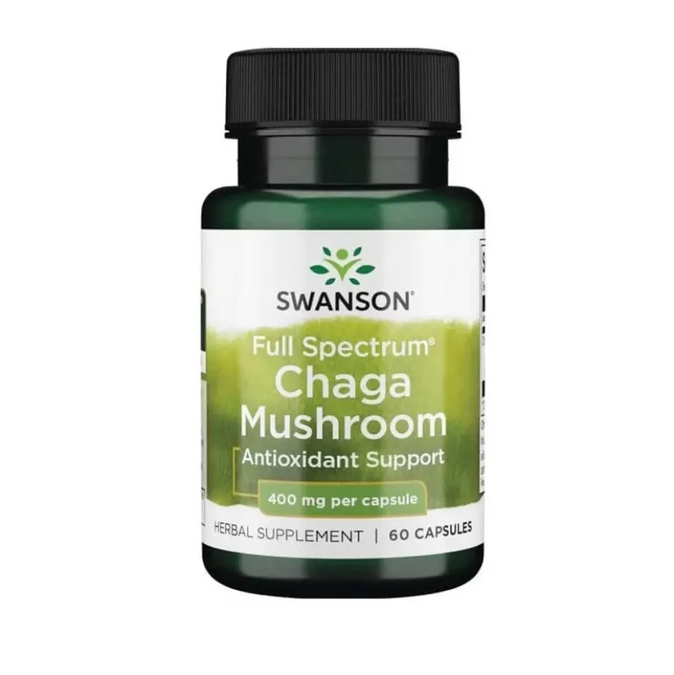 Swanson Full Spectrum Chaga Mushroom, 400 mg, 60 caps