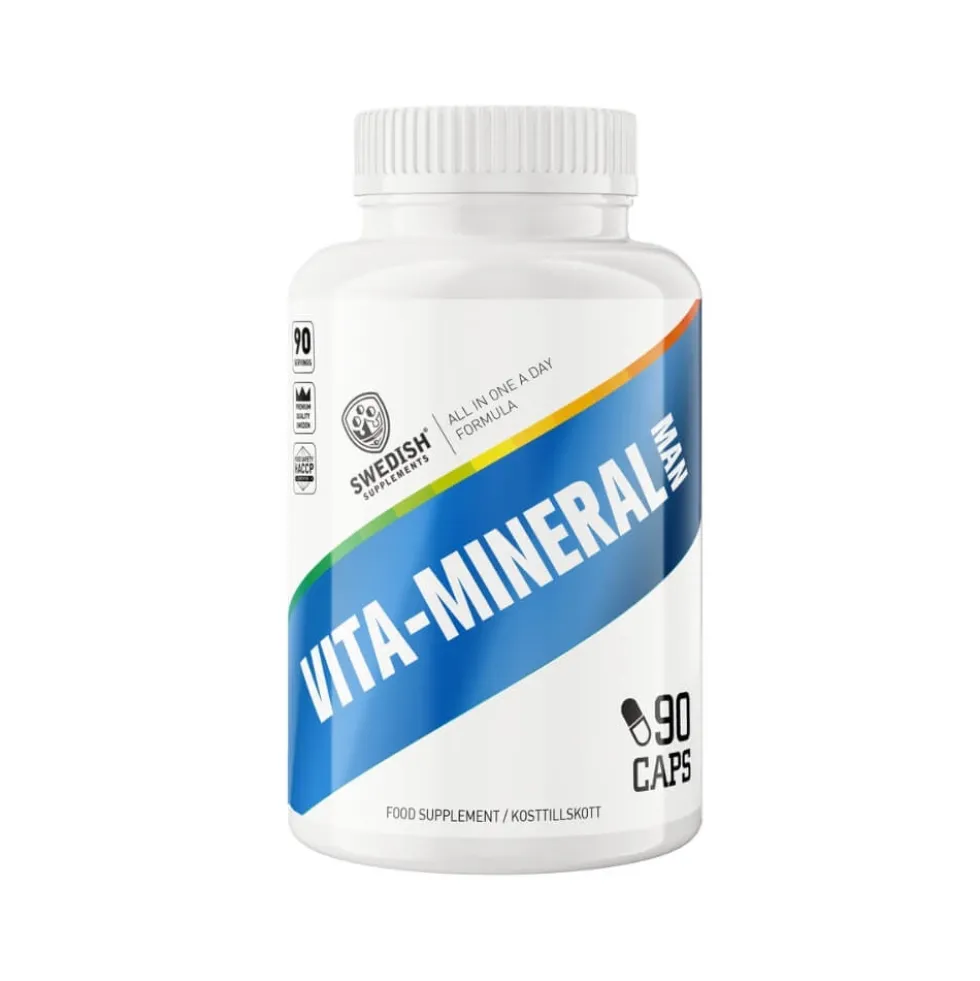 Swedish Supplements Vita-Mineral Man, 90 caps