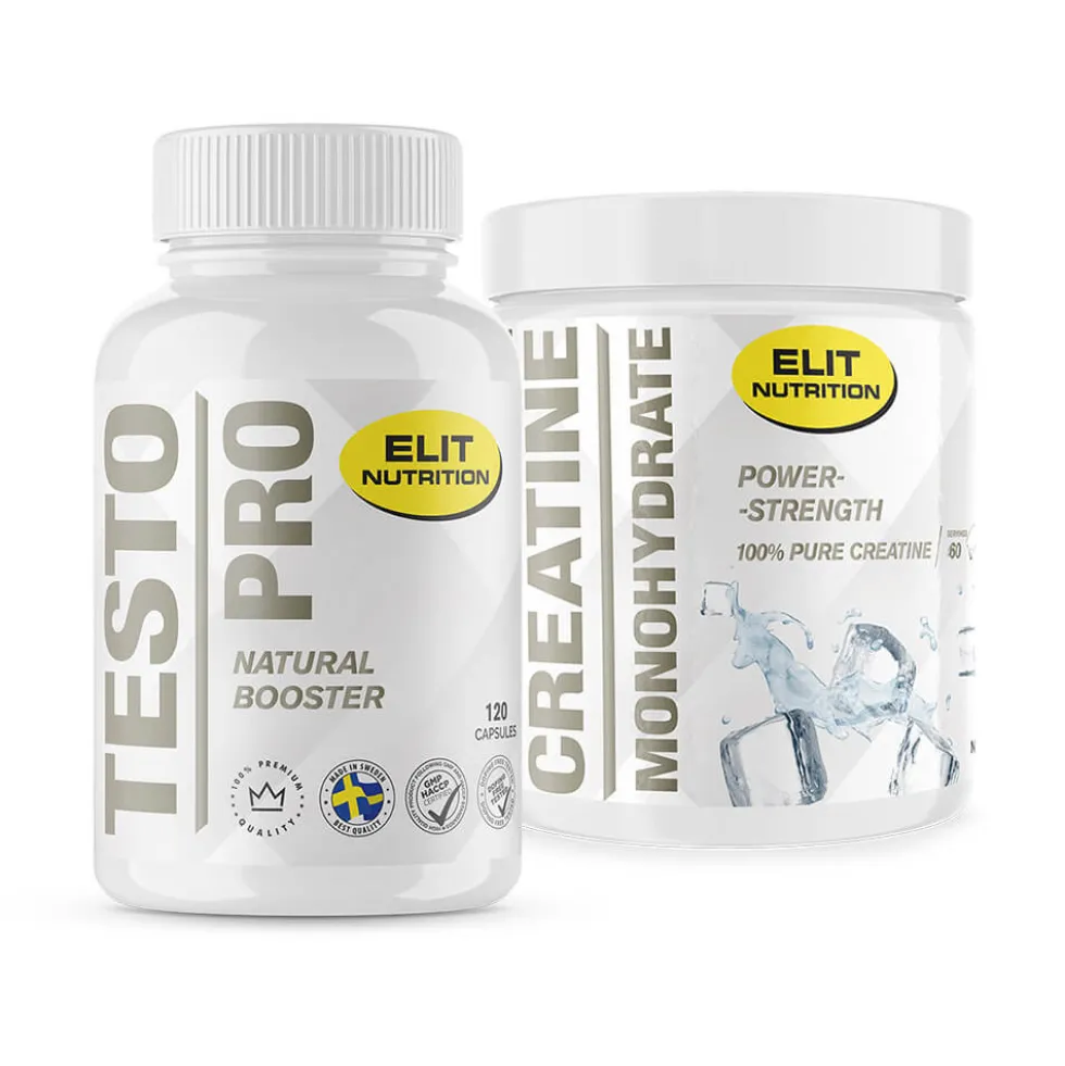Testo Pro, 120 caps + Creatine Monohydrate, 300 g