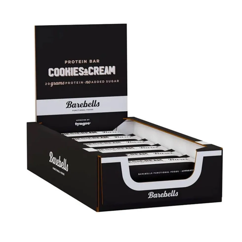 12 x Barebells Proteinbars, 55 g (Cookies & Cream)