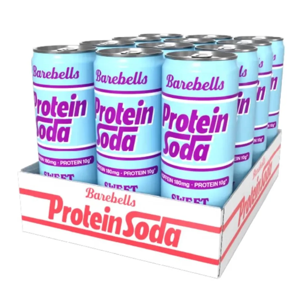 12 x Barebells Protein Soda, 355 ml (Sweet Cherry)