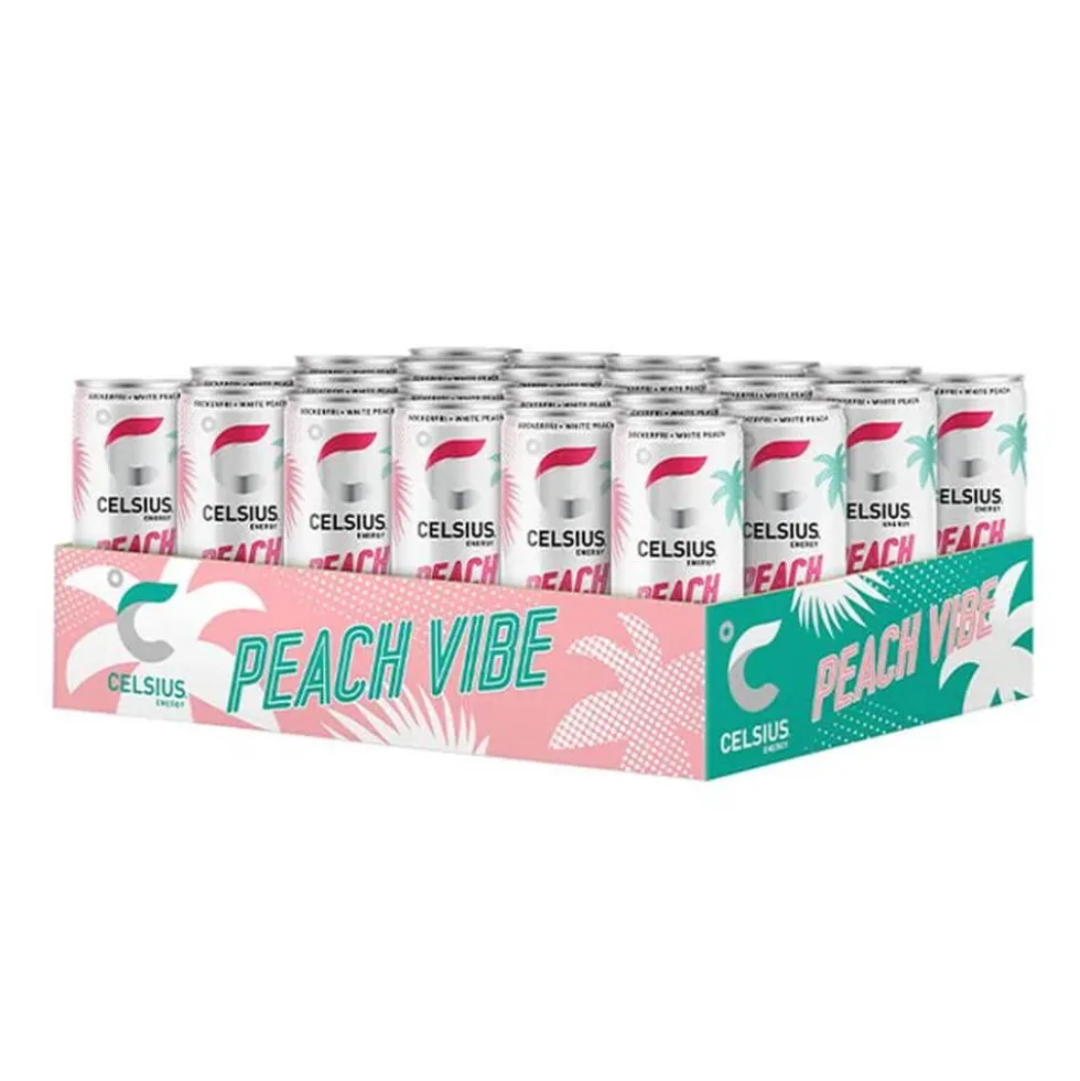 24 x Celsius, 355 ml (Peach Vibe)