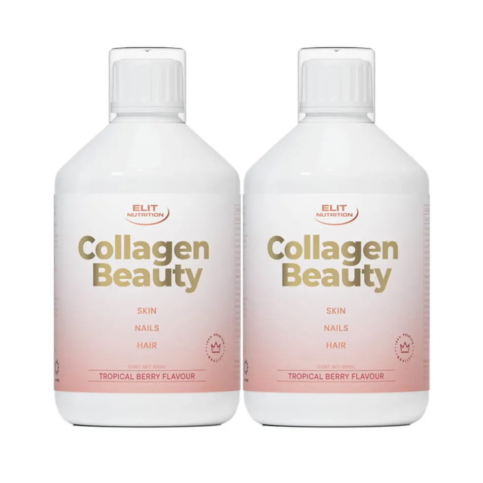 2 x Elit Nutrition Collagen Beauty, 500 ml (Tropical Berry)