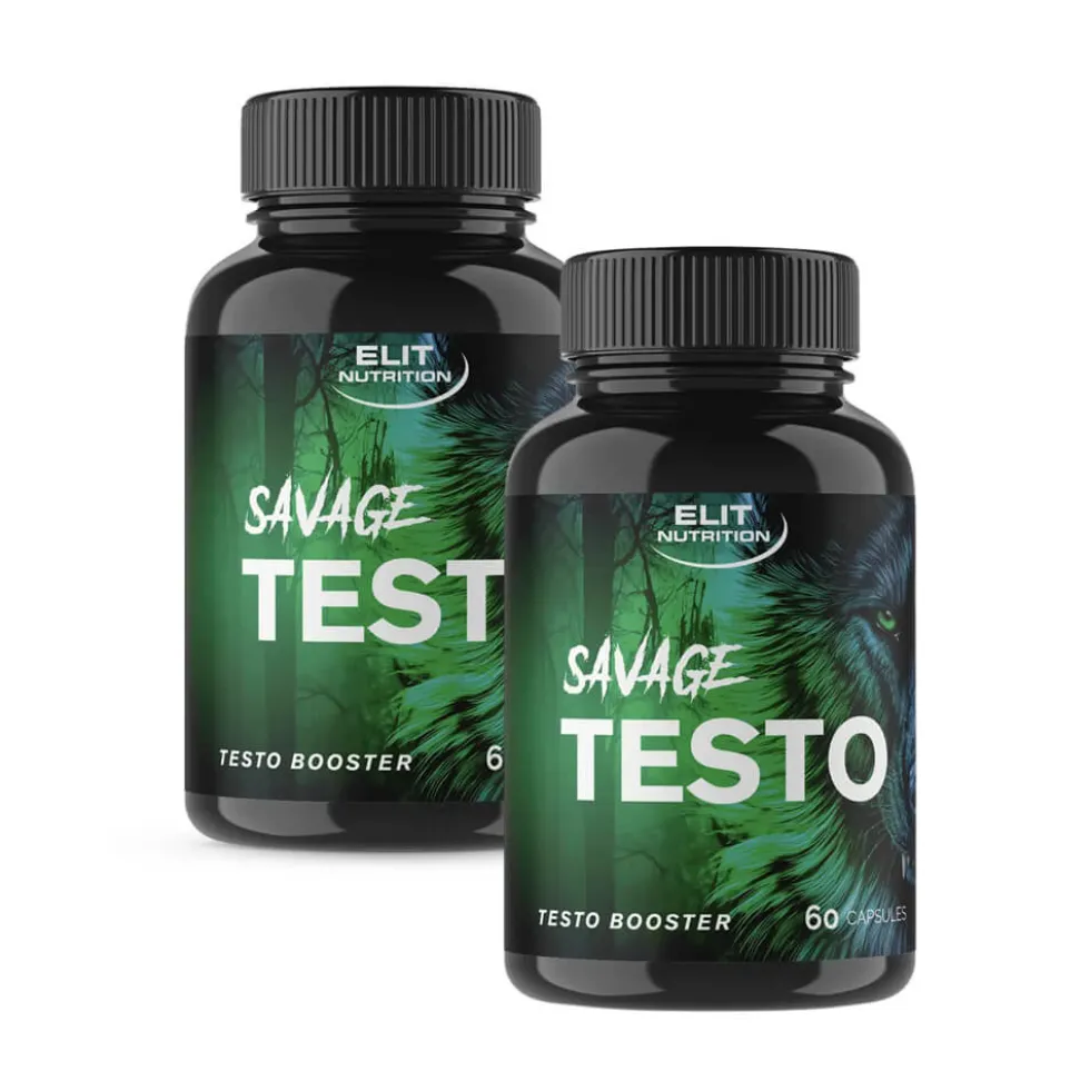 2 x Elit Nutrition Savage Testo, 60 caps