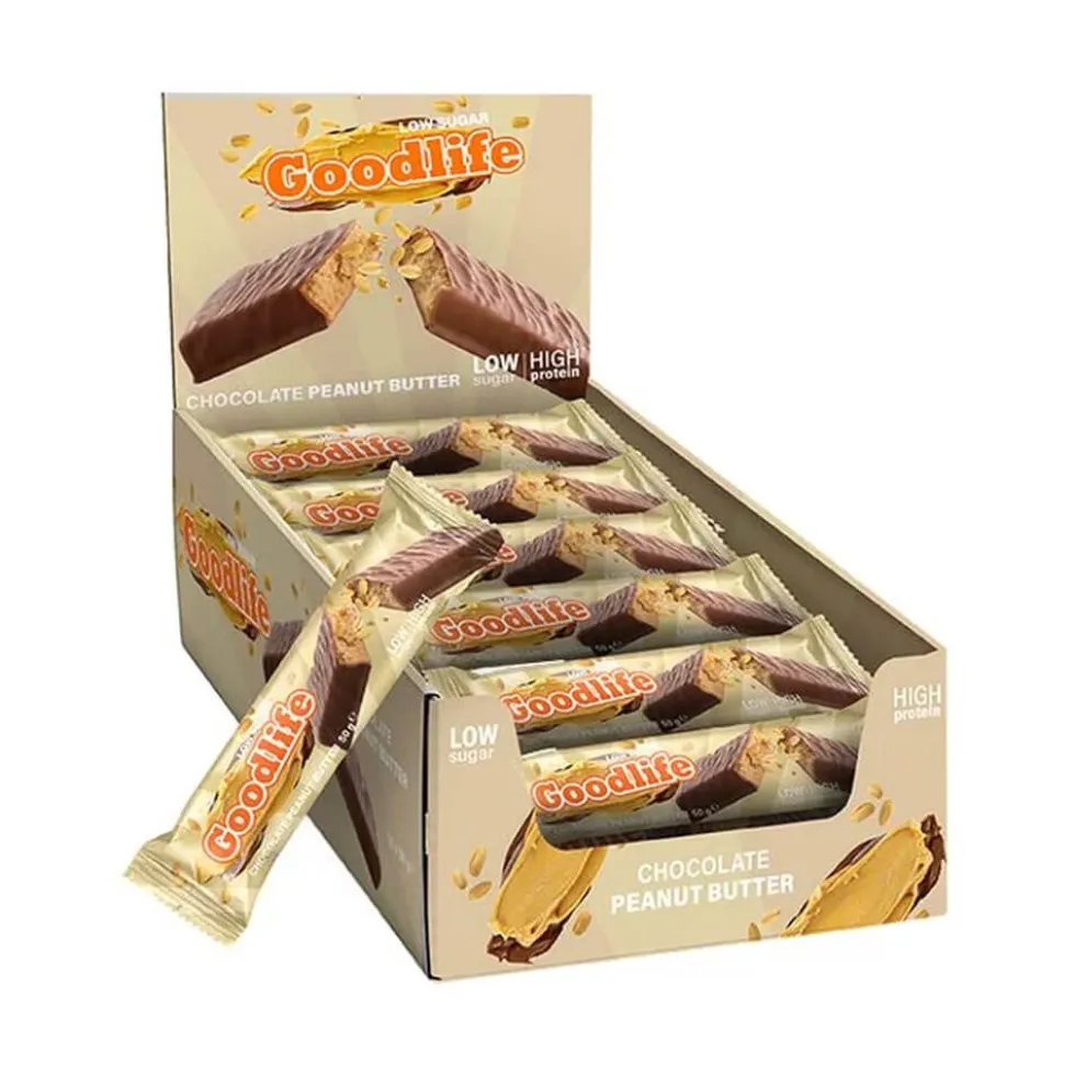 15 x Goodlife Proteinbar LOW SUGAR, 50 g (Chocolate Peanut Butter)