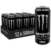 12 x Monster Energy, 500 ml (Ultra Black)