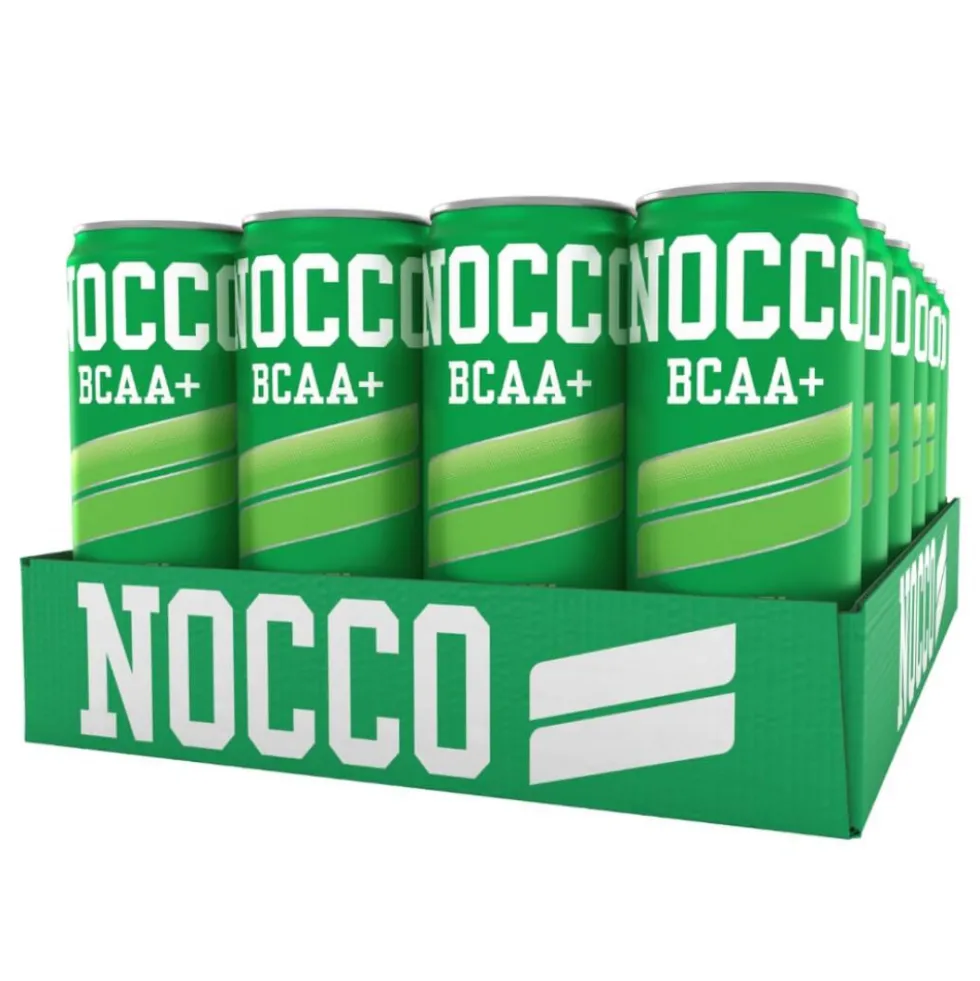 24 x NOCCO BCAA+, 330 ml (Äpple - Koffeinfri)