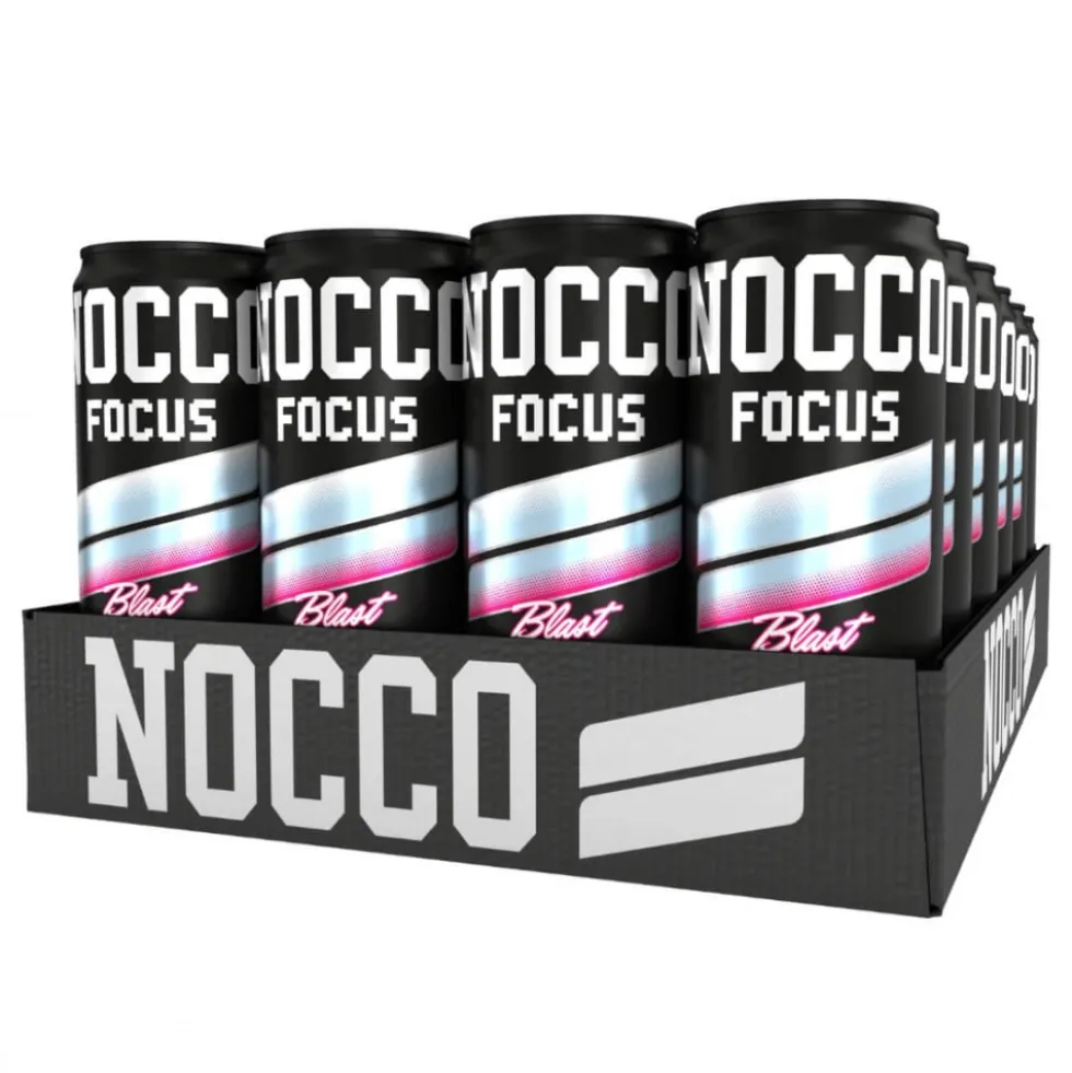 24 x NOCCO FOCUS, 330 ml (Raspberry Blast)