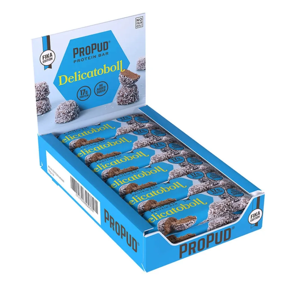 12 x ProPud Proteinbar, 55 g (Delicatoboll)