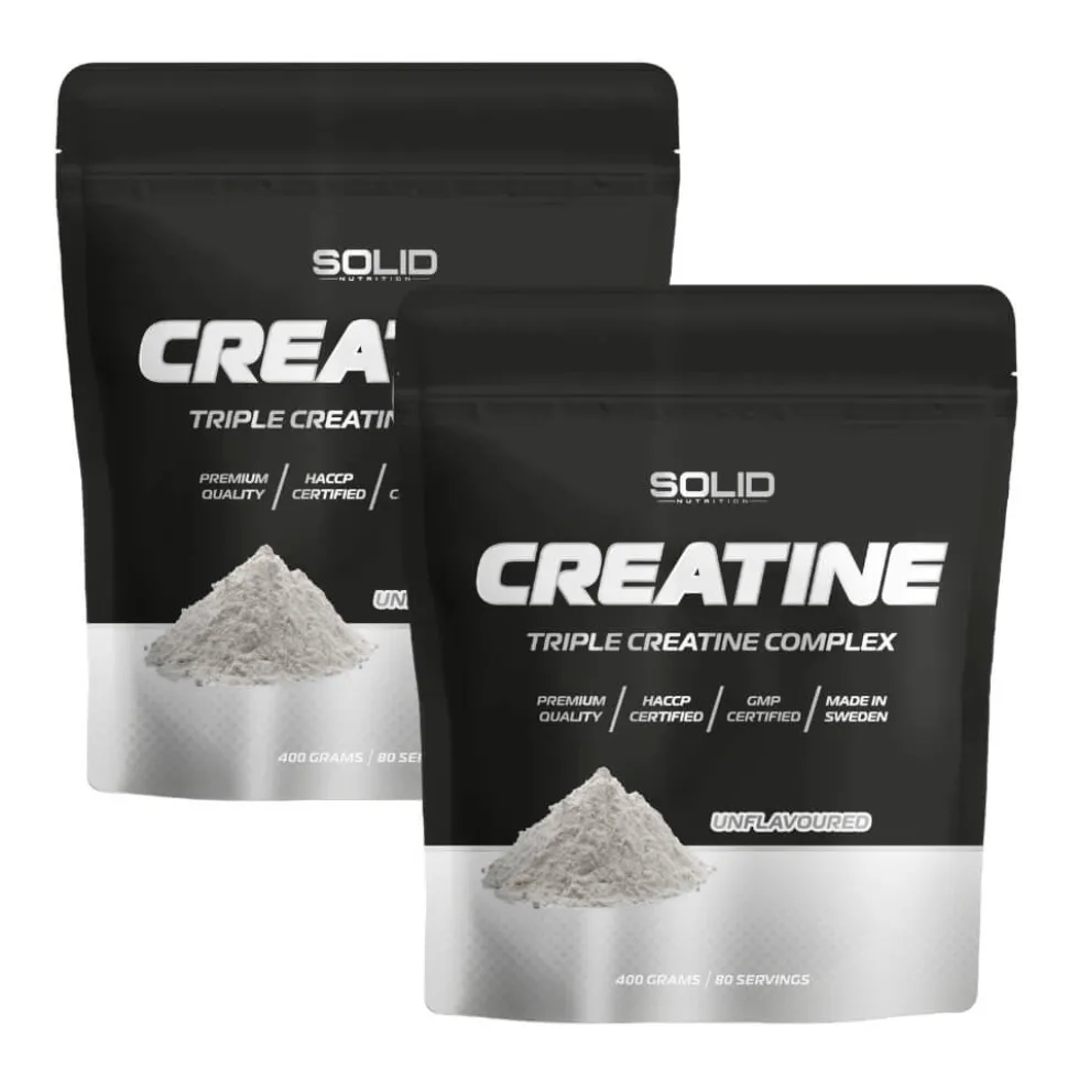 2 x SOLID Nutrition BLACK LINE Creatine, 400 g
