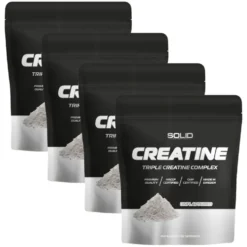 4 x SOLID Nutrition BLACK LINE Creatine, 400 g