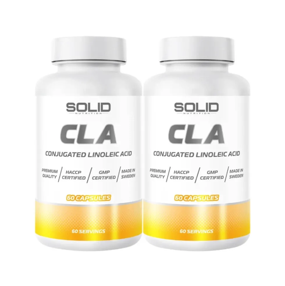 2 x SOLID Nutrition CLA, 60 caps