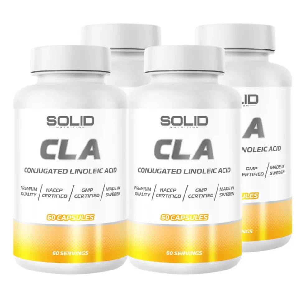 4 x SOLID Nutrition CLA, 60 caps