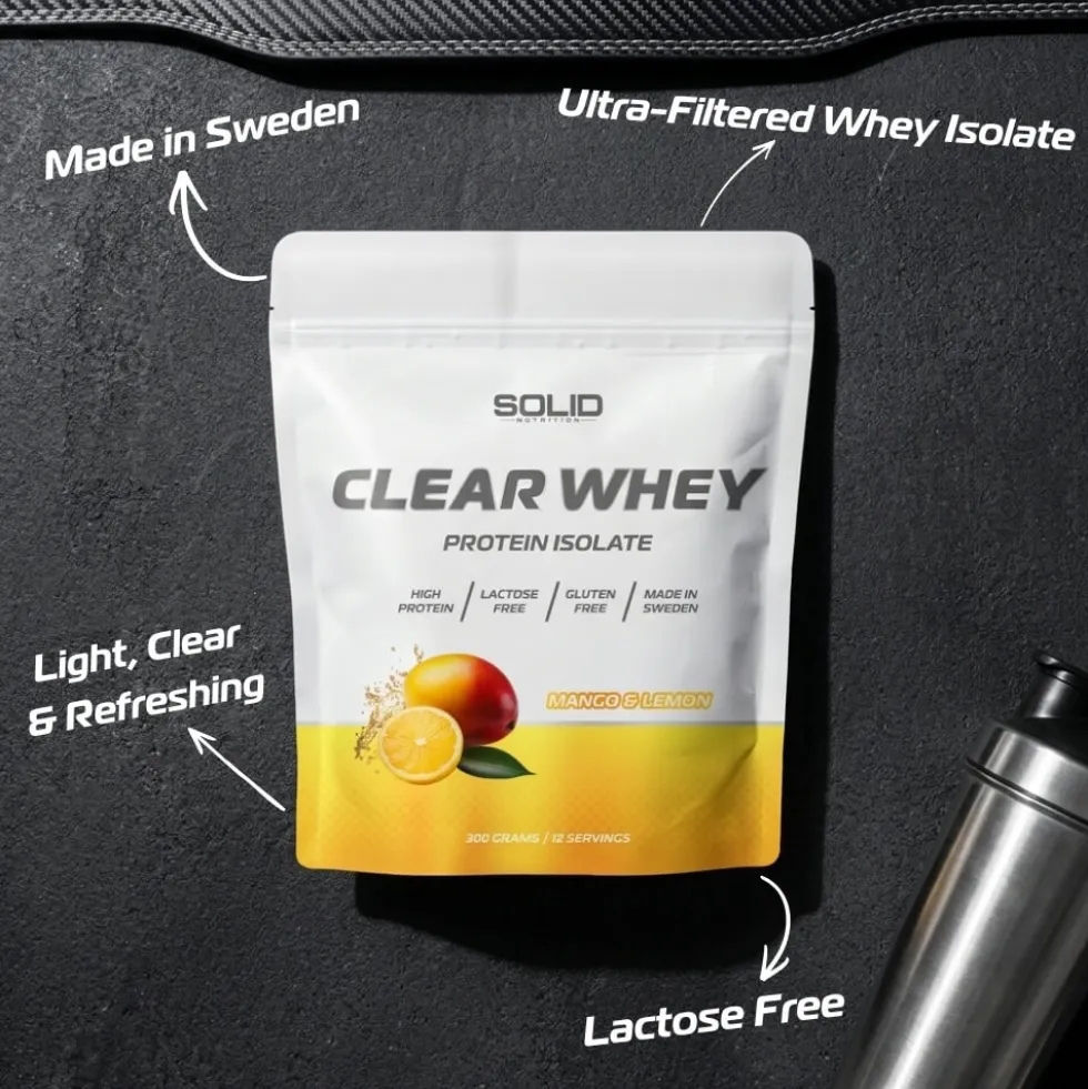 2 x SOLID Nutrition Clear Whey, 300 g