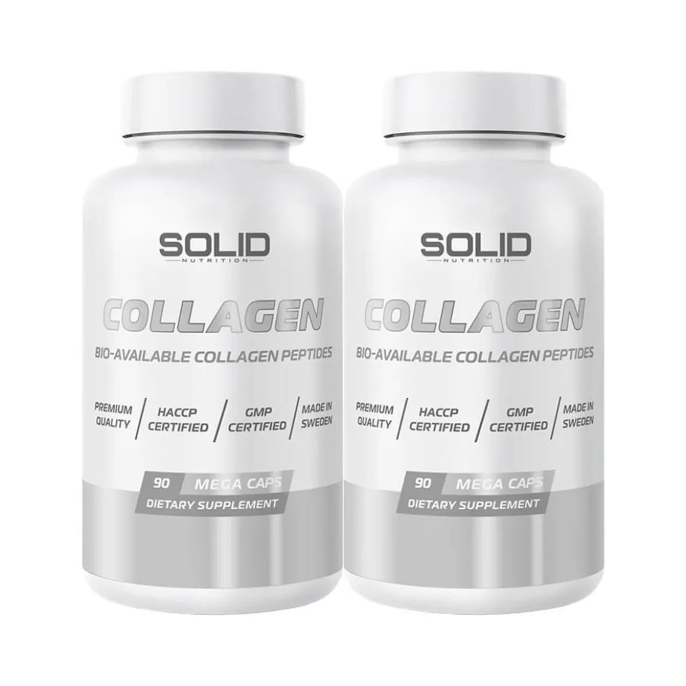 2 x SOLID Nutrition Collagen, 90 mega caps