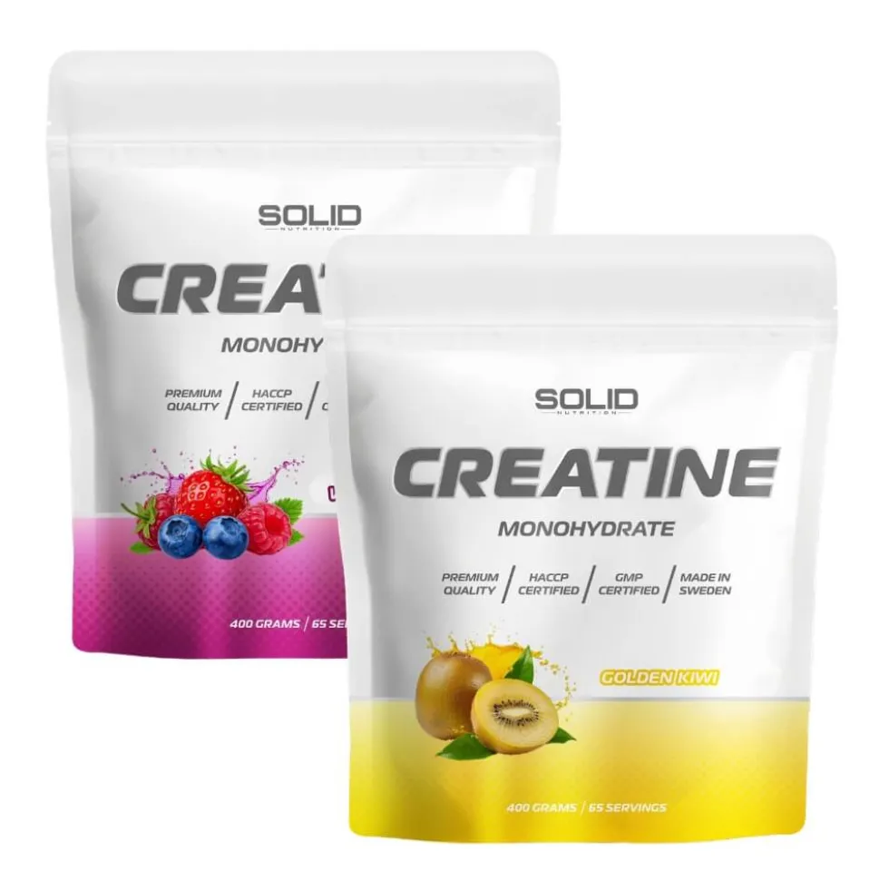 2 x SOLID Nutrition Creatine Monohydrate, 400 g