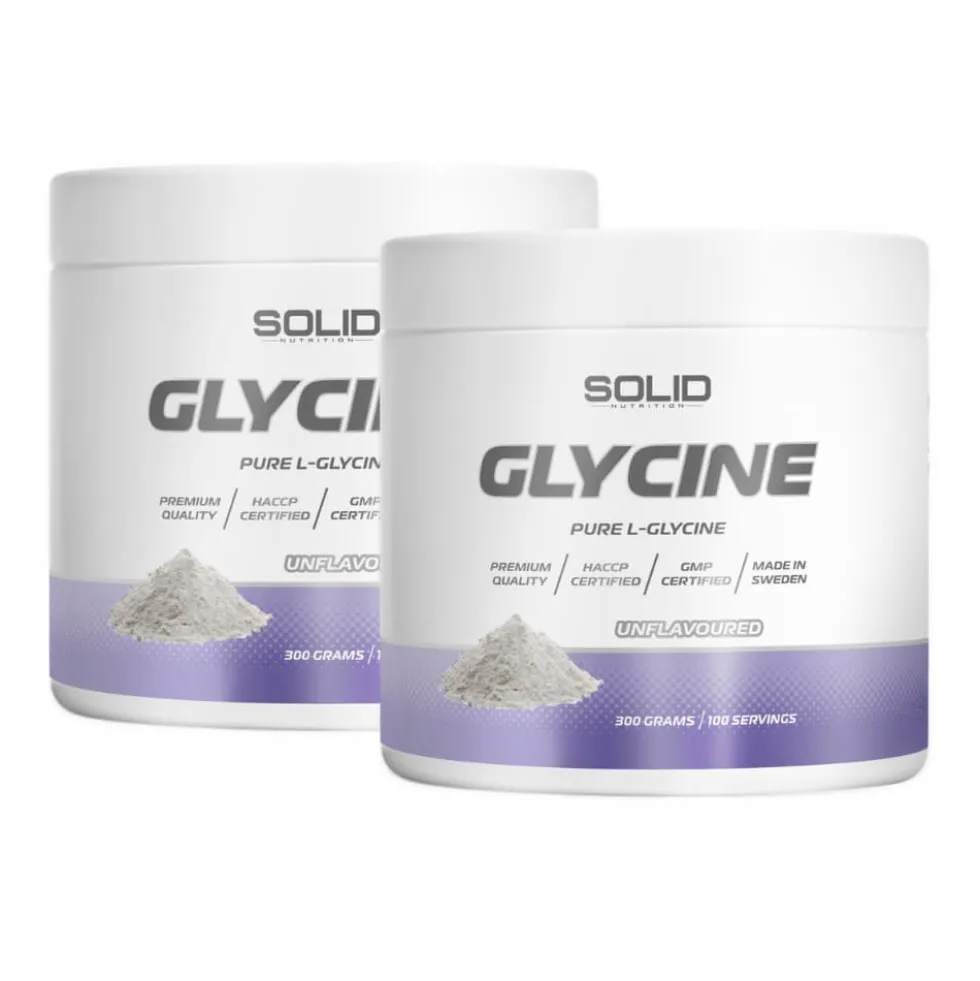 2 x SOLID Nutrition Glycine, 300 g