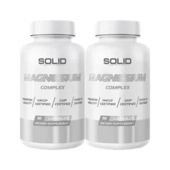 2 x SOLID Nutrition Magnesium Complex, 90 caps